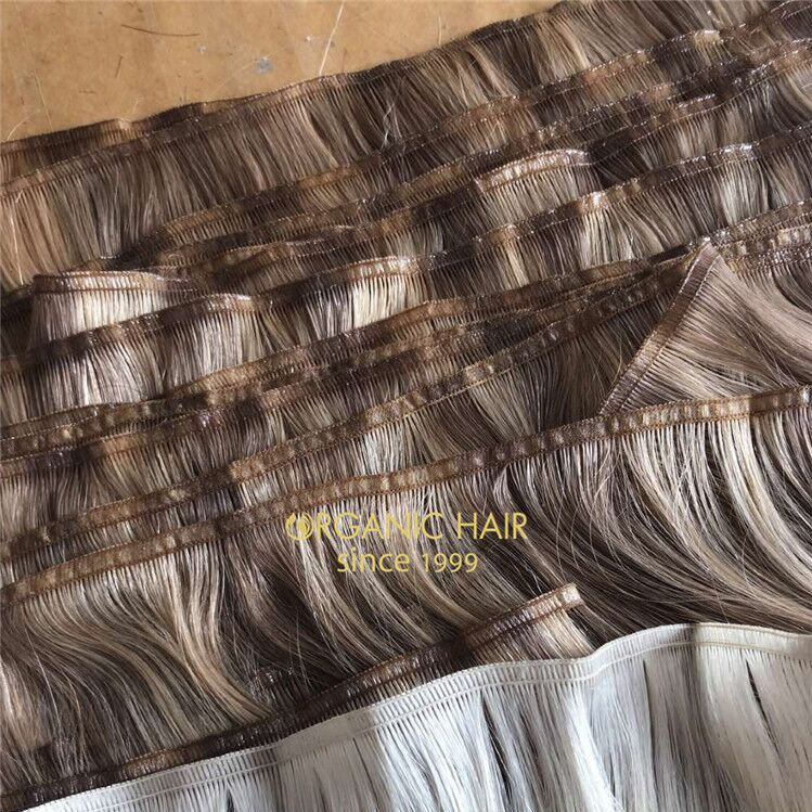 Popular hair extensions hand tied wefts X218